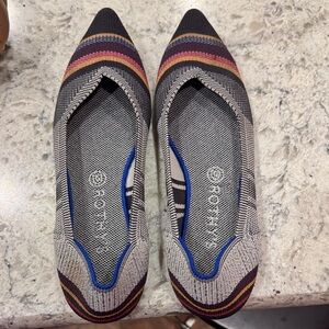 Rothy's Pointed Knit Flats in Black, Blue, Burgundy & Mustard. DISCONTINUED